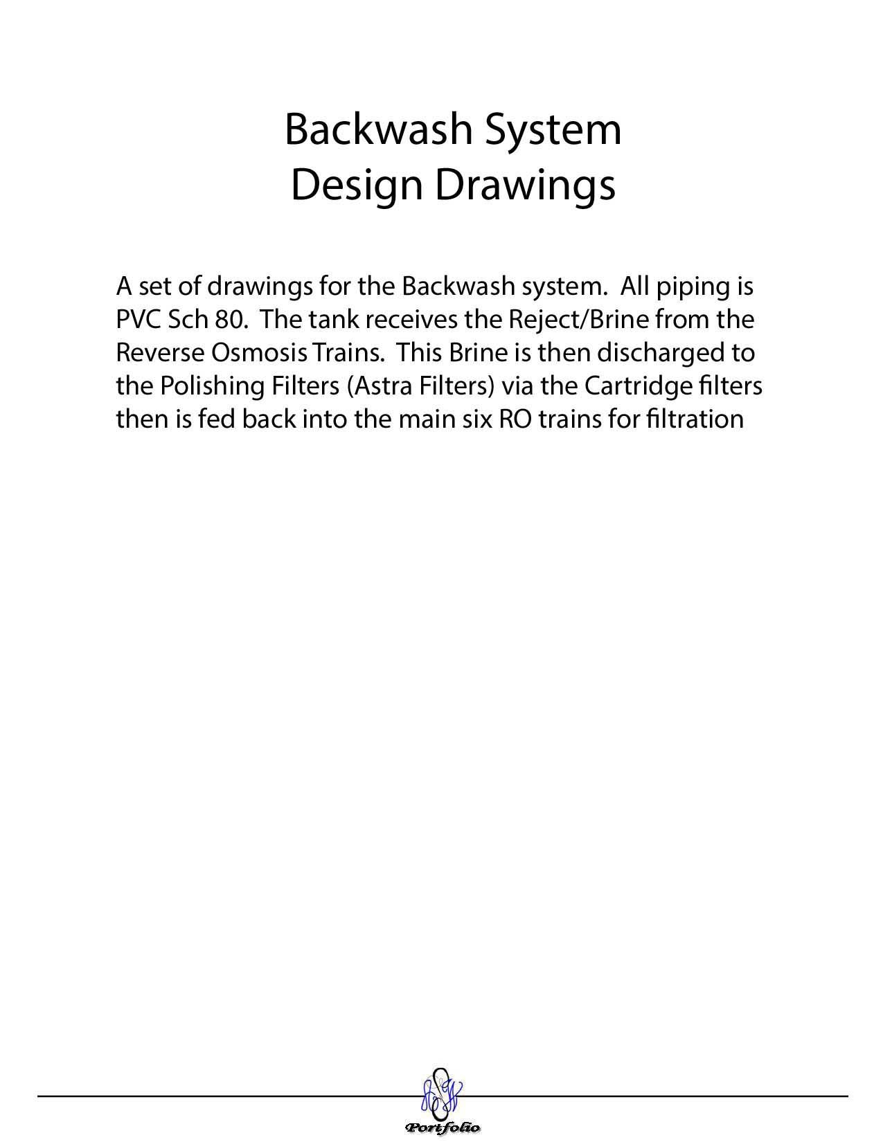 Backwash System Description